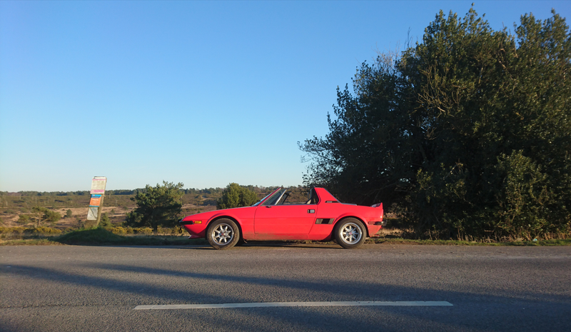 Illustration for article titled Took the X1/9 for a countryside blast with my mate's turbo 5